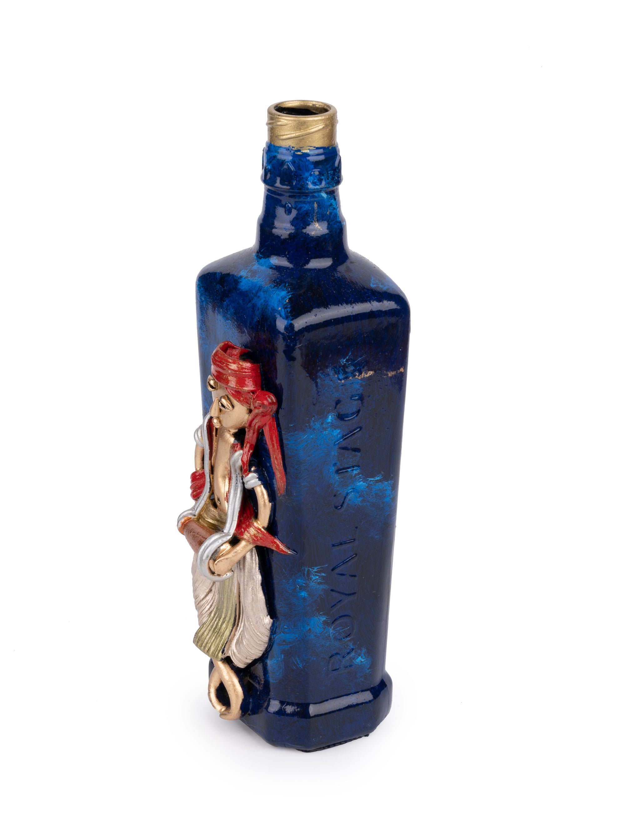 Shantiniketan Art - Resin Craft on Bottle Home Decor - The Heritage Artifacts