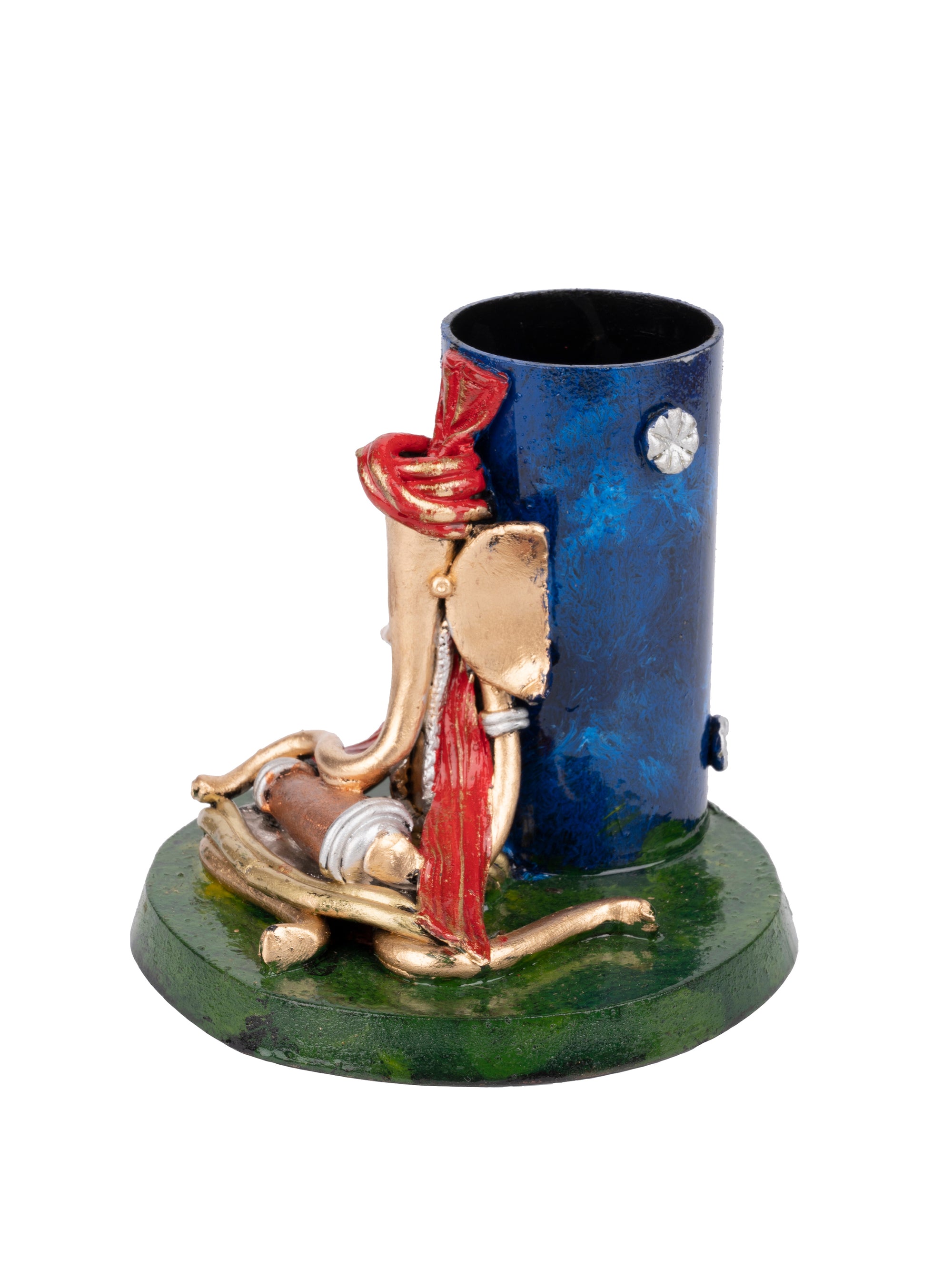 Shantiniketan Art - Resin Craft Pen / Pencil Stand for Home Office - The Heritage Artifacts