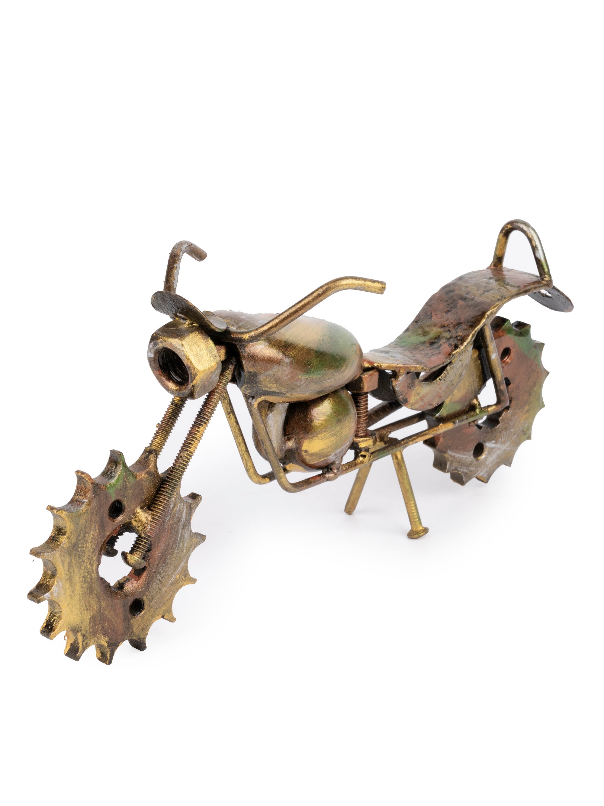 Shantiniketan Art - Metal Miniature Bike Home Decor - The Heritage Artifacts