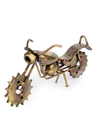 Shantiniketan Art - Metal Miniature Bike Home Decor - The Heritage Artifacts