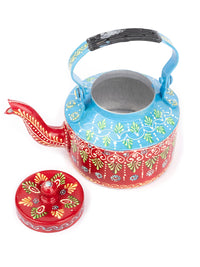 Traditional Meenakari Style Hand Painted Tea Kettle - The Heritage Artifacts
