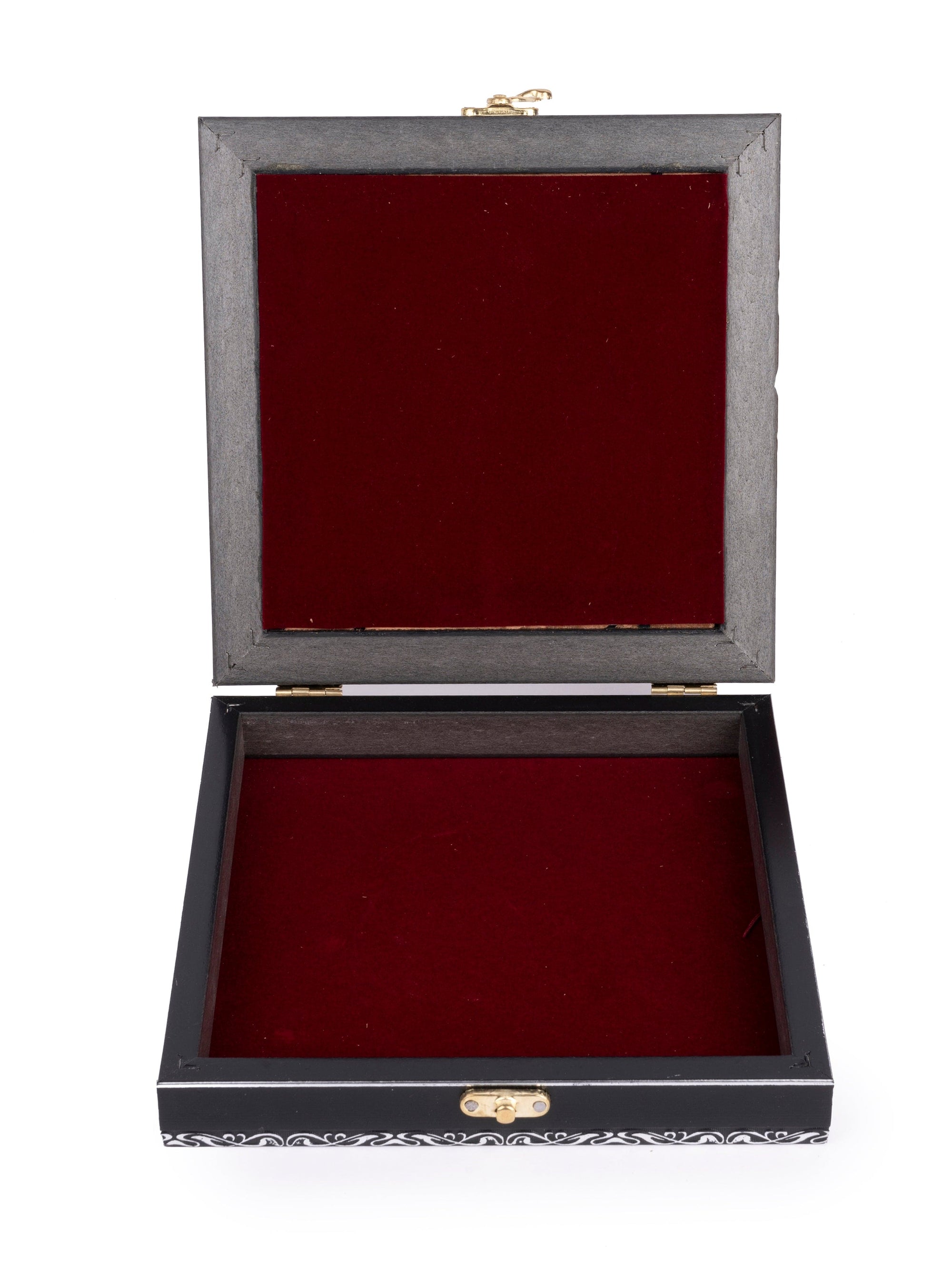 Assorted Design Wooden Gift Box with Marble tile on top  - 9x7 inches - The Heritage Artifacts