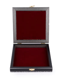 Assorted Design Wooden Gift Box with Marble tile on top  - 9x7 inches - The Heritage Artifacts