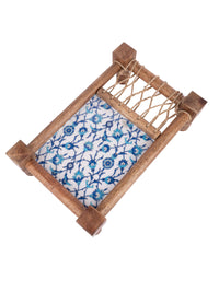 Cot / Charpai / Khat design Serving Platter made of Wood - The Heritage Artifacts