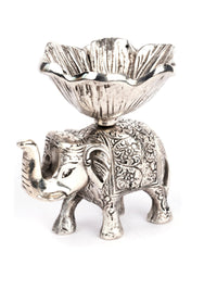 Metal Elephant Serving Bowl for Snacks, Dry fruits Even T light Candles - The Heritage Artifacts