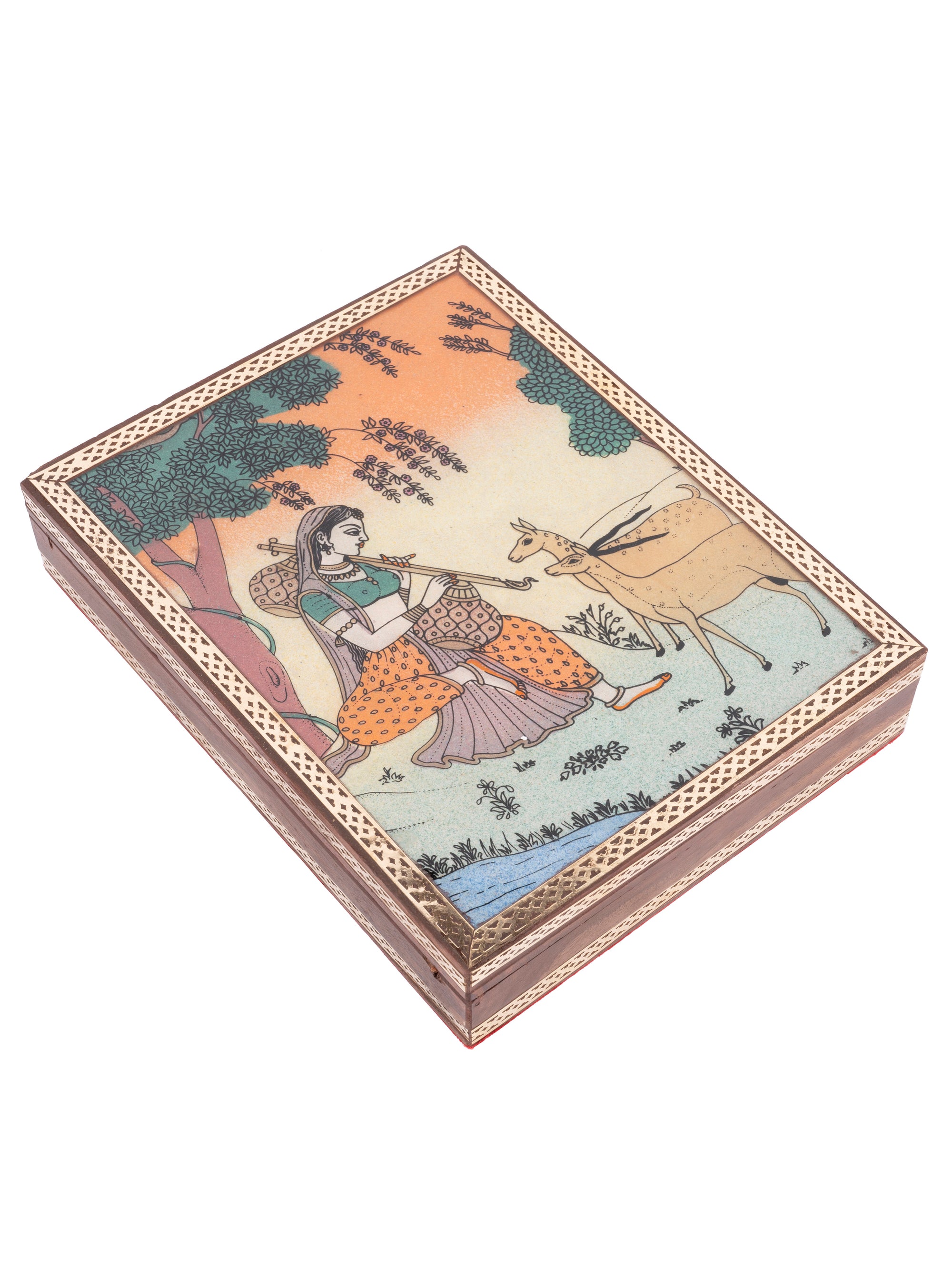 Crushed Gemstone Painting Gift Box, Multipurpose Storage Box - The Heritage Artifacts