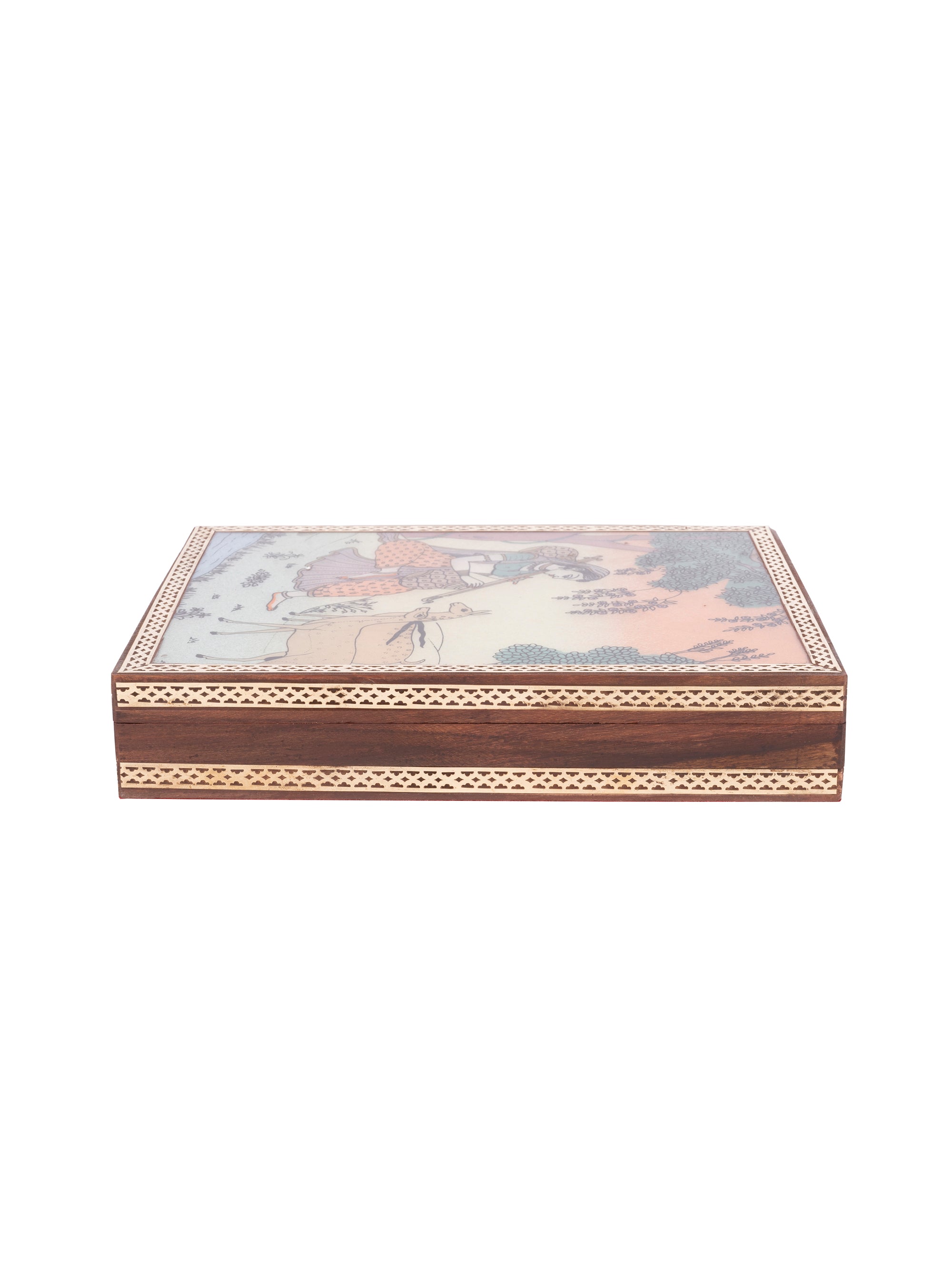 Crushed Gemstone Painting Gift Box, Multipurpose Storage Box - The Heritage Artifacts