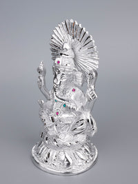 Zinc Metal Handcrafted Lord Ganesha Statue - 8 inches height - The Heritage Artifacts
