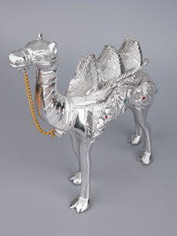 Zinc Metal Handcrafted Rajasthan Camel Decorative Showpiece - 8 inches height - The Heritage Artifacts
