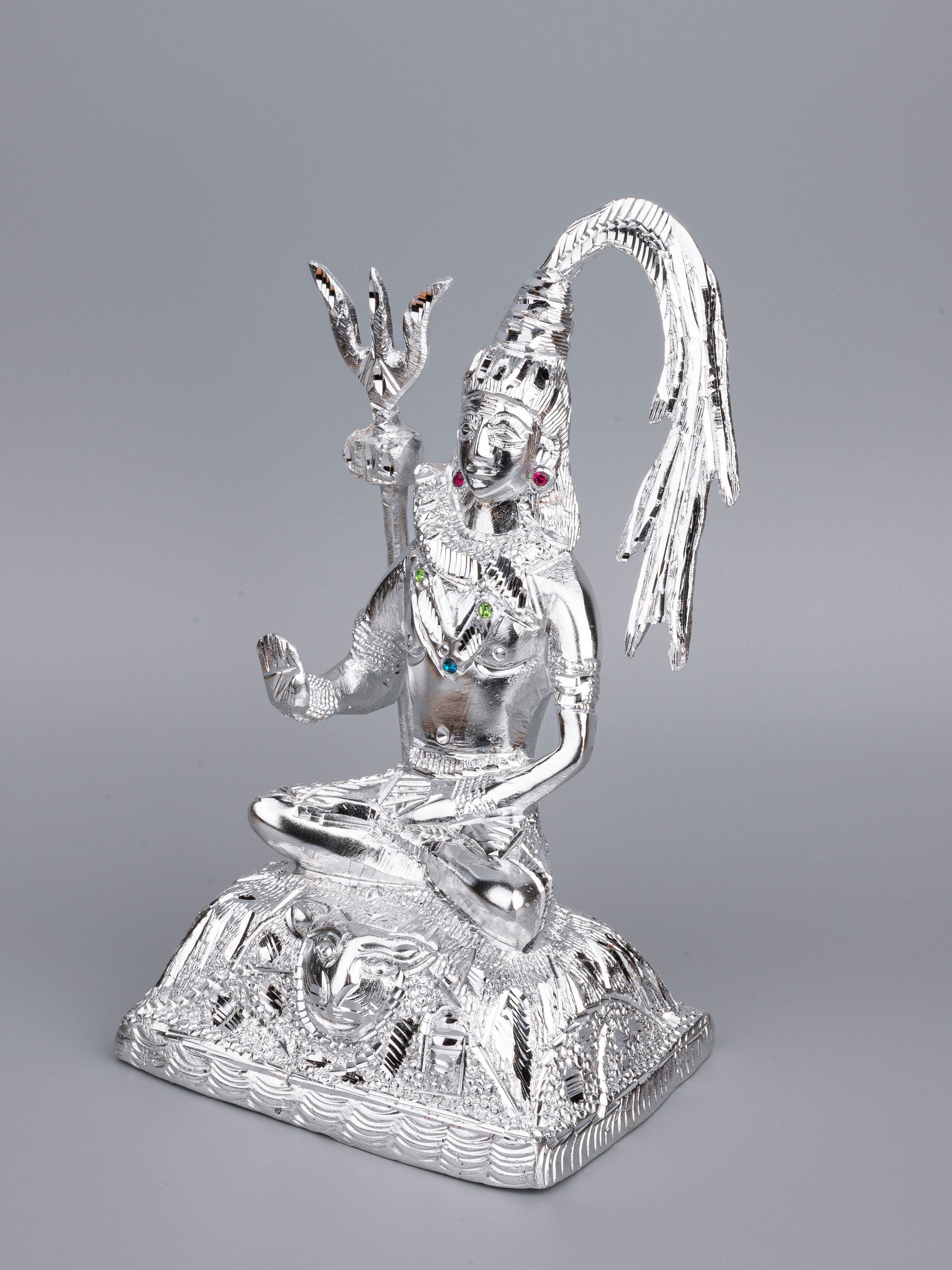 Zinc Metal Handcrafted Shankar Ganga / Lord Shiva Statue - 10 inches height - The Heritage Artifacts