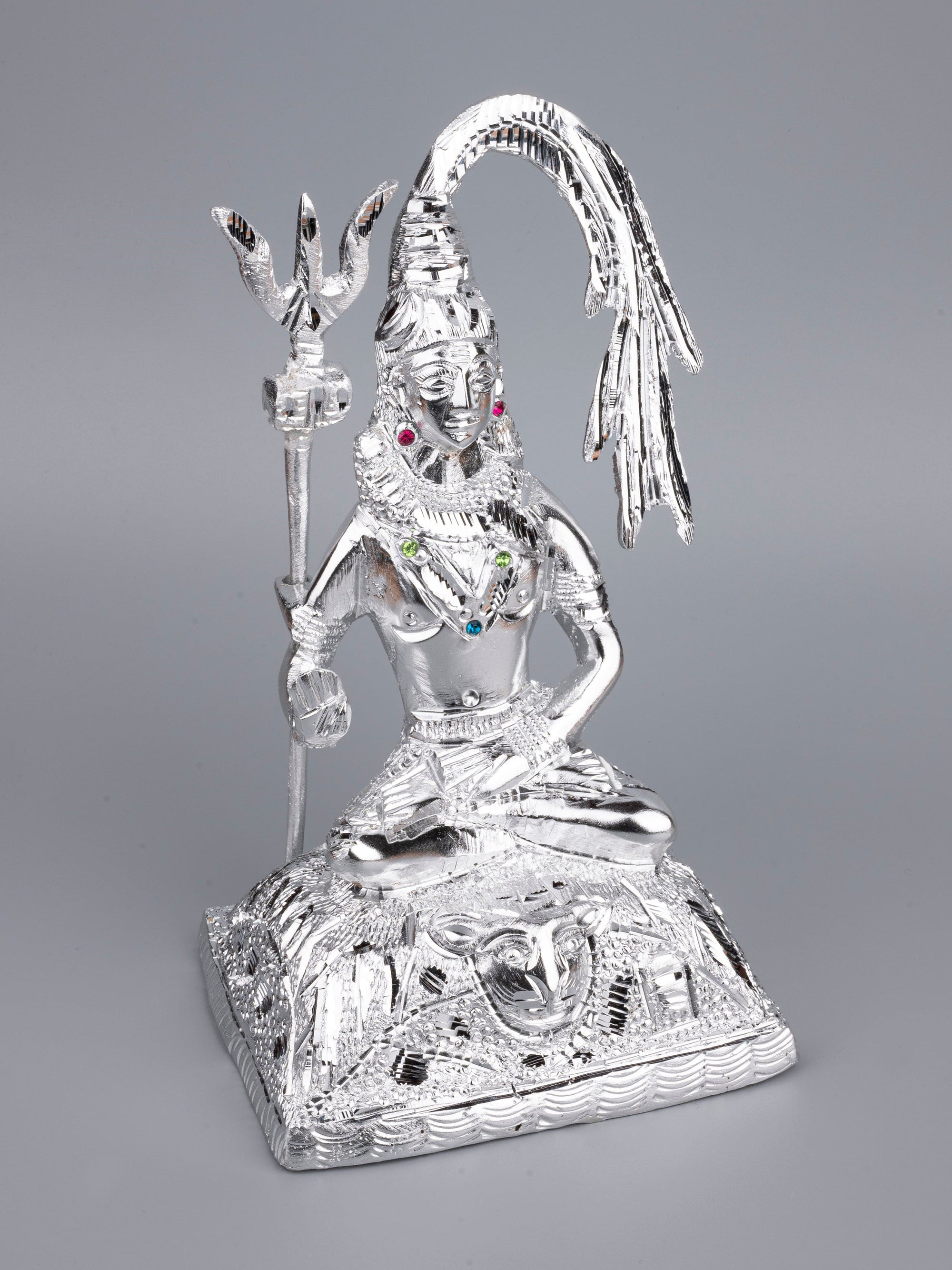Zinc Metal Handcrafted Shankar Ganga / Lord Shiva Statue - 10 inches height - The Heritage Artifacts