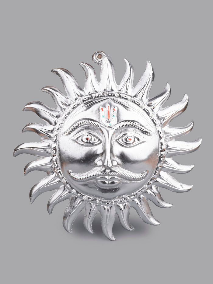 Zinc Metal Handcrafted Hanging Sun Face statue - 14 inches Diameter - The Heritage Artifacts