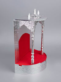 Wall Mounted Mandir / Temple made of Durable Aluminium sheet - 12 inches height - The Heritage Artifacts