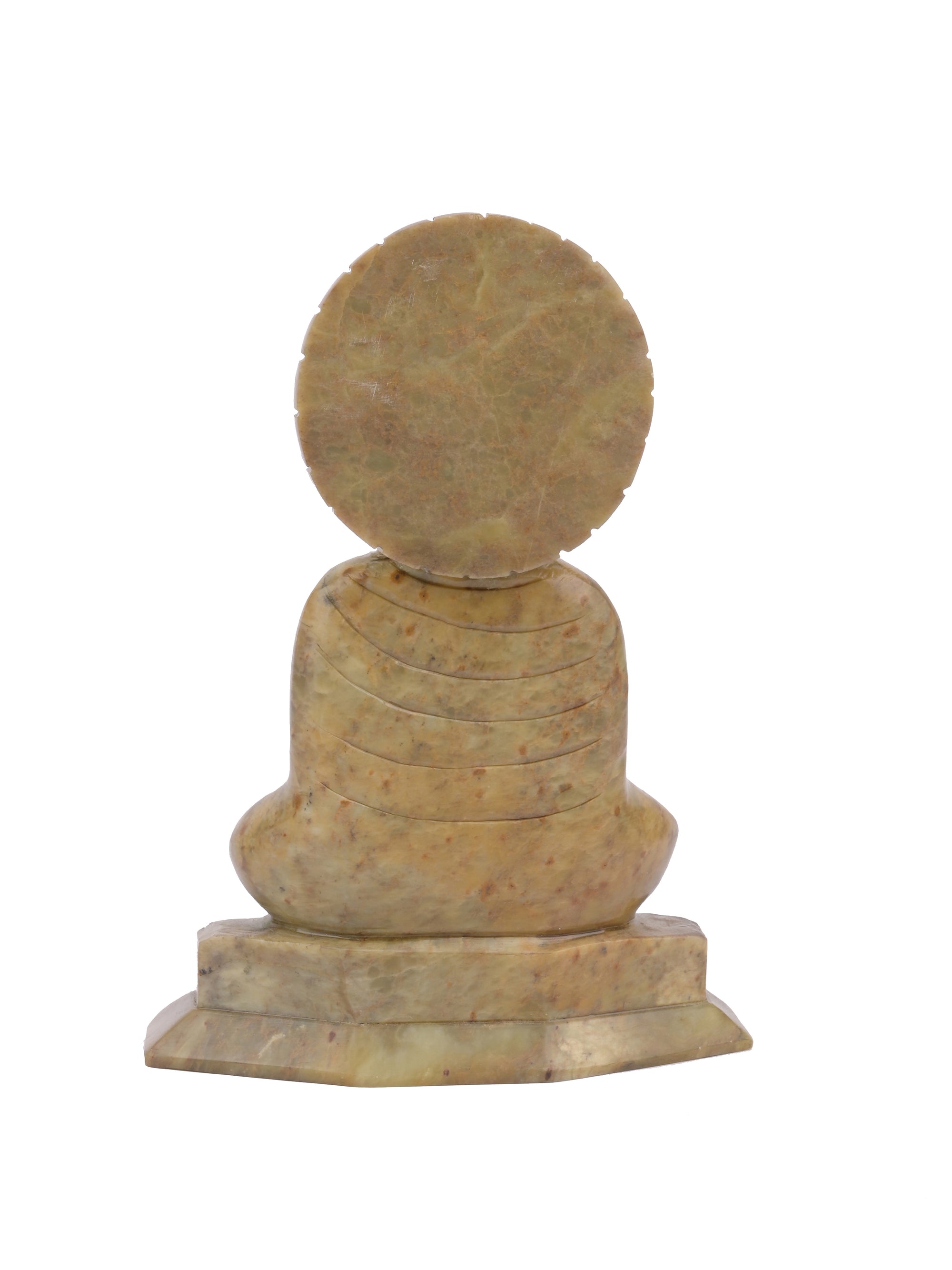 6 inches Buddha figurine hand crafted from Paleva stone - The Heritage Artifacts