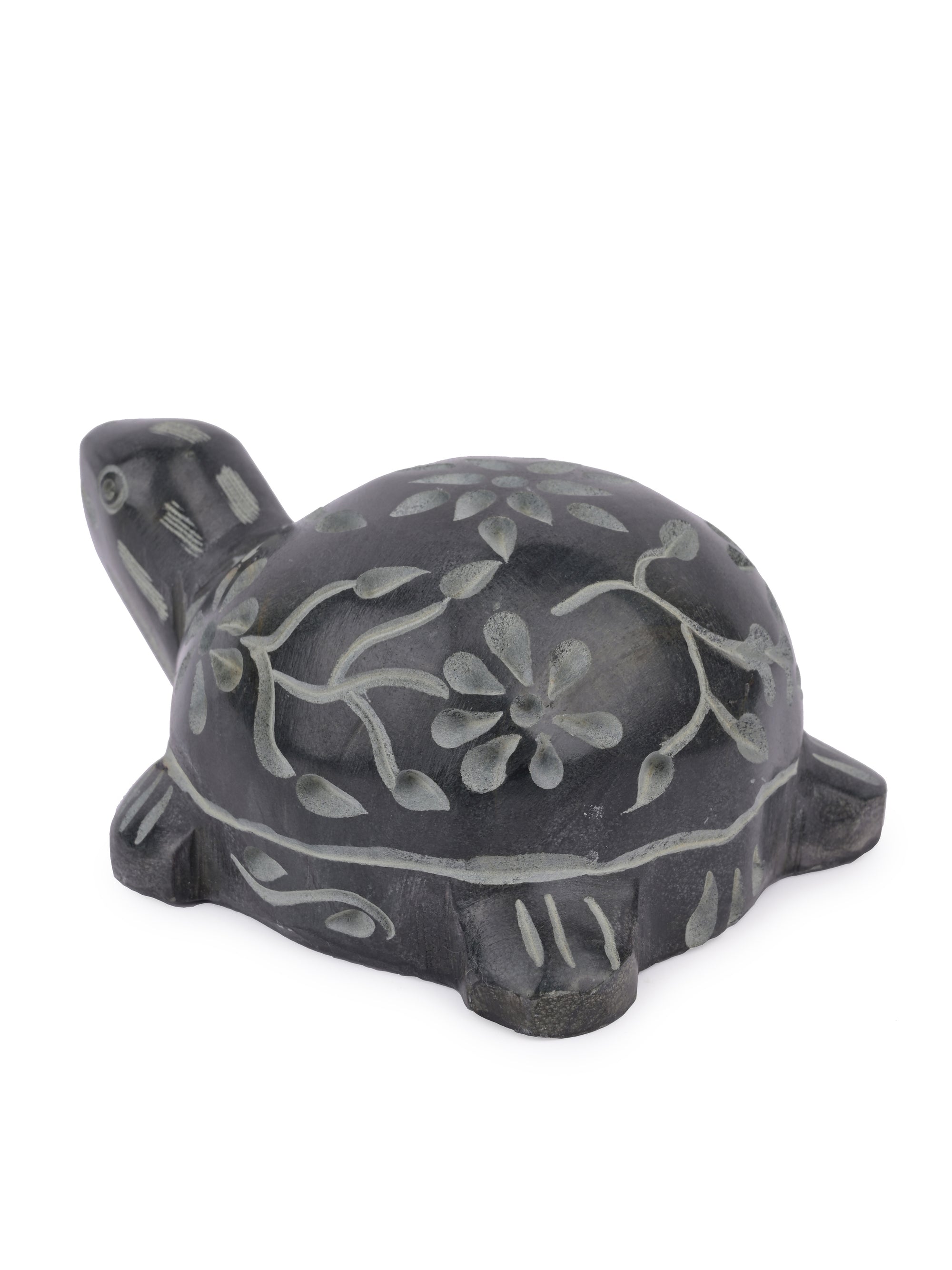 Hand crafted Black stone Tortoise, Decorative showpiece - The Heritage Artifacts