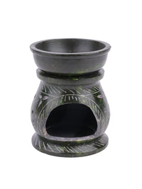 Diffuser / burner crafted in stone - small size - Green - The Heritage Artifacts