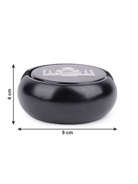 6 pieces coaster set with holder made of black marble - The Heritage Artifacts