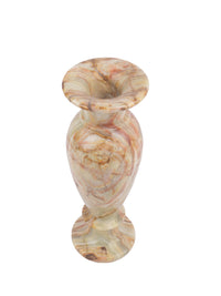Stone crafted Flower vase with glossy finish, 12 inches in height - The Heritage Artifacts