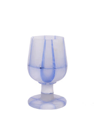 Royal blue marble wine glass - set of 2 pcs in a gift box - The Heritage Artifacts