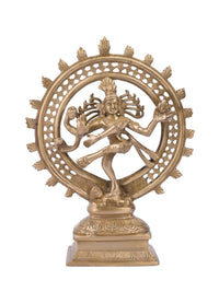 Dancing Shiva, Nataraj Statue made of Brass - 12 inches height - The Heritage Artifacts