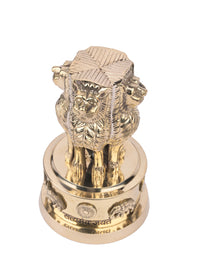 Antique Brass Ashok Stambh / Pillar Decorative Showpiece for Home / Office Desk - The Heritage Artifacts