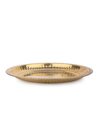 8 inches Traditional Design Brass Plate for Everyday Use - The Heritage Artifacts