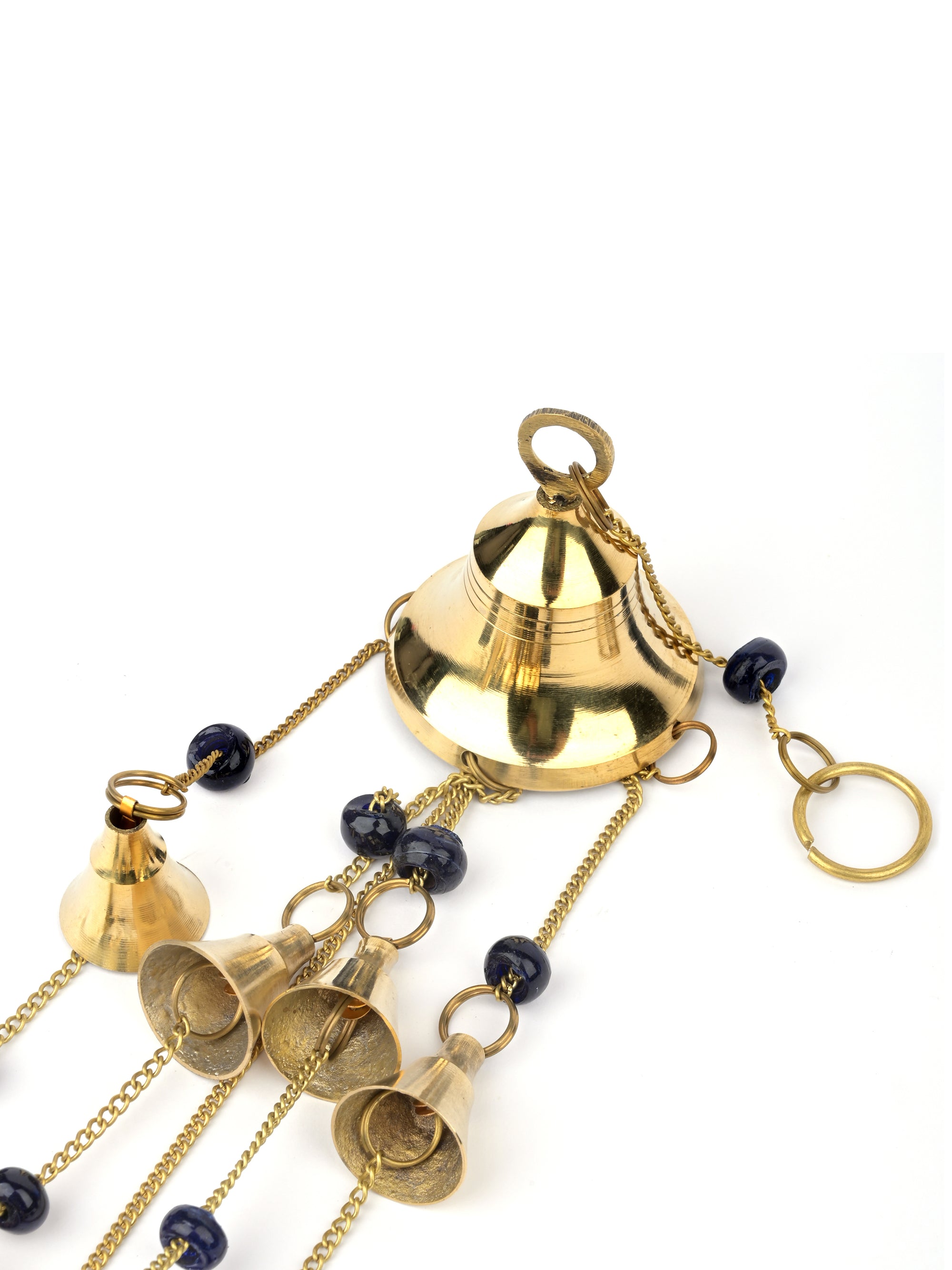 Hanging Bells Wind Chime made of Brass - 44 cms long with chain - The Heritage Artifacts