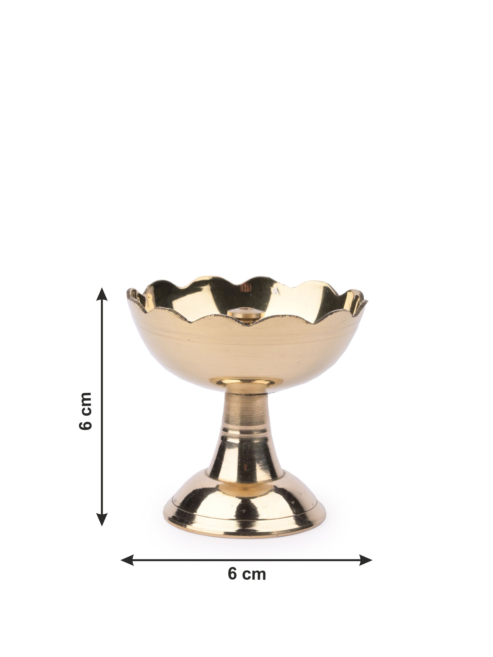 Kamal shaped Diya / Lamp / Agarbati stand - 6 cms in height - The Heritage Artifacts