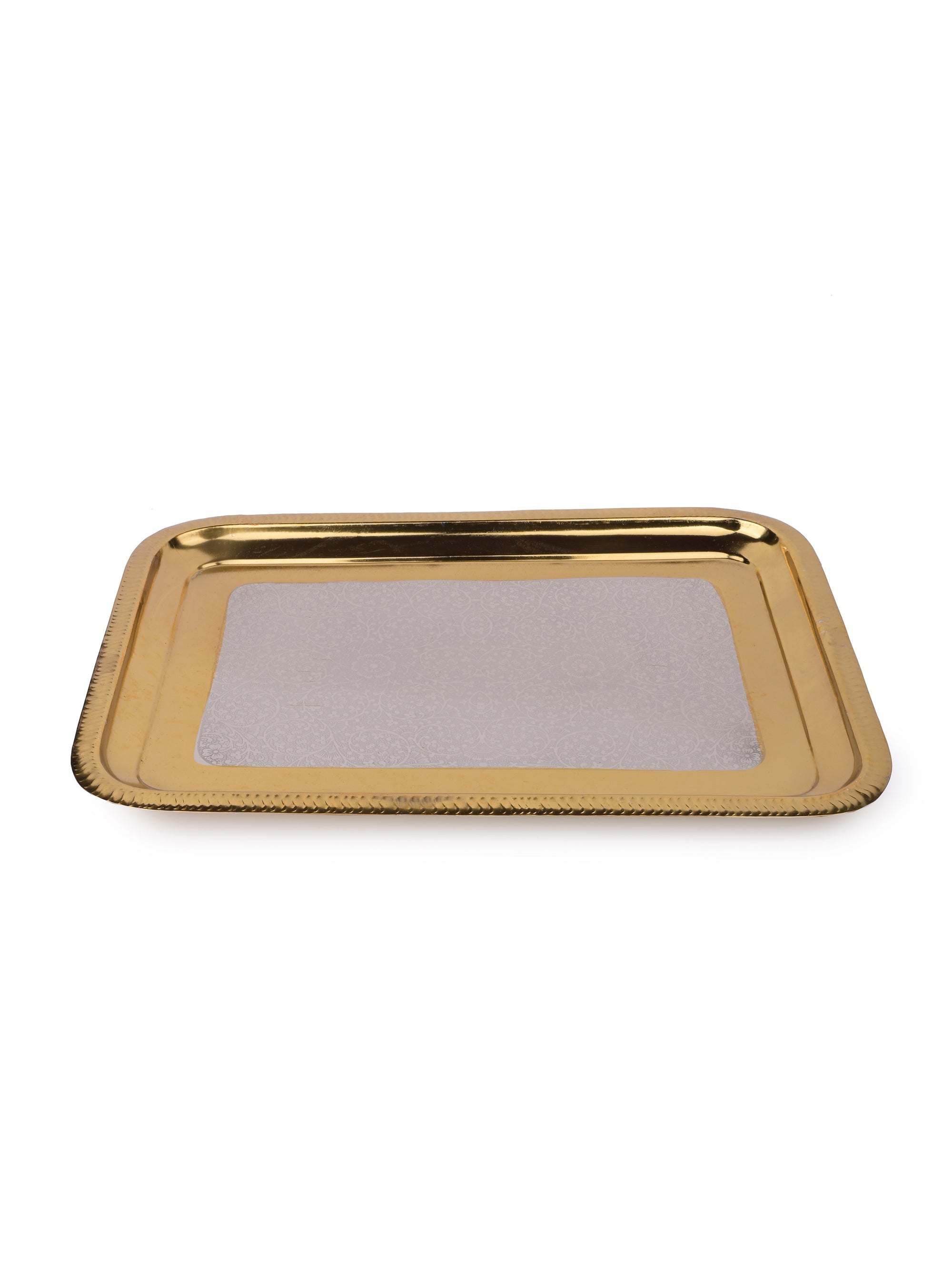 Brass made Stylish Drinkware set consisting of 1 Jug, 6 Glasses and 1 Tray in a Velvet Gift Box - The Heritage Artifacts