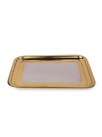 Brass made Stylish Drinkware set consisting of 1 Jug, 6 Glasses and 1 Tray in a Velvet Gift Box - The Heritage Artifacts
