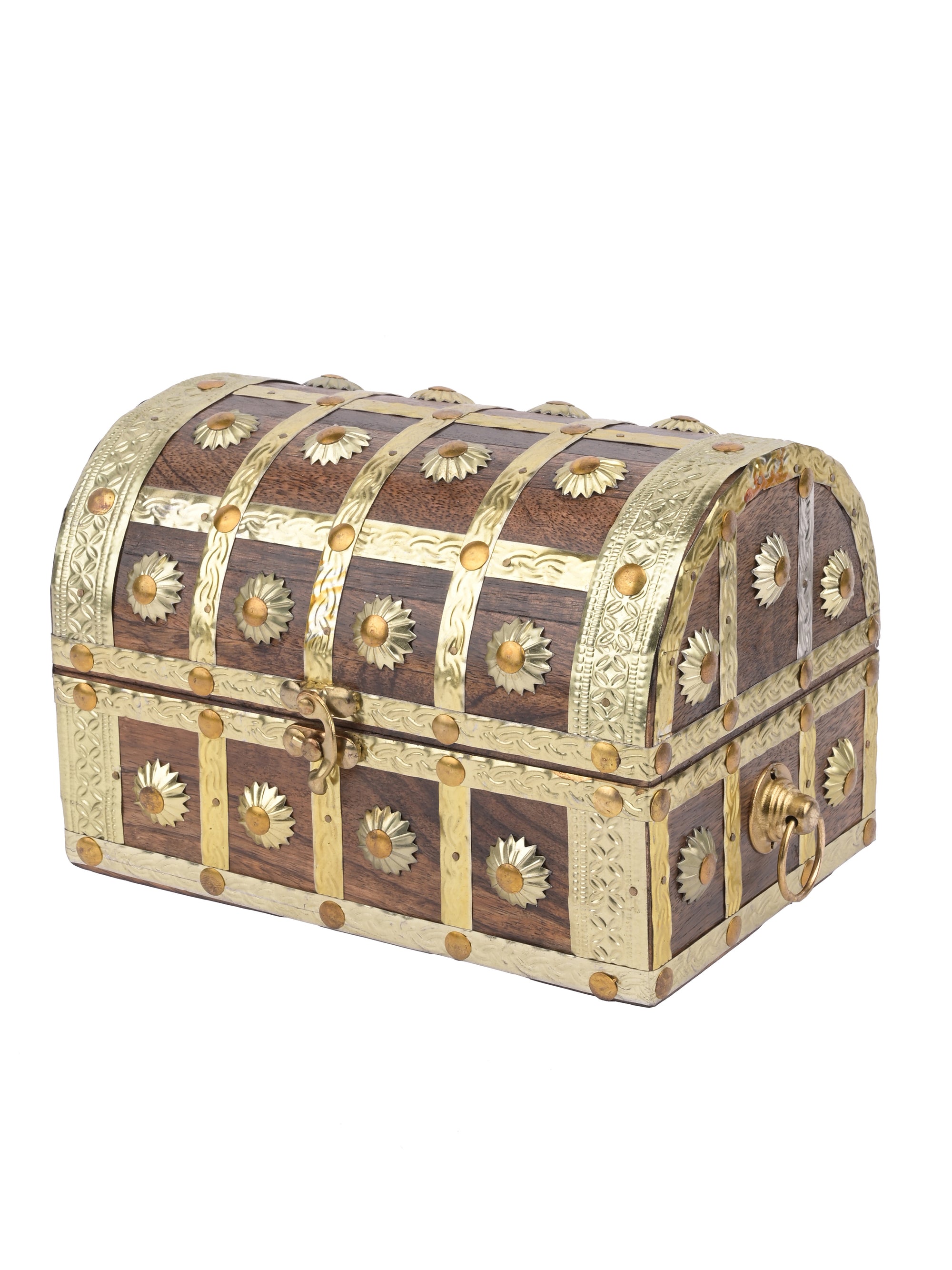 Wooden Retro Treasure Chest, multi storage unit, Set of 2 pcs - The Heritage Artifacts
