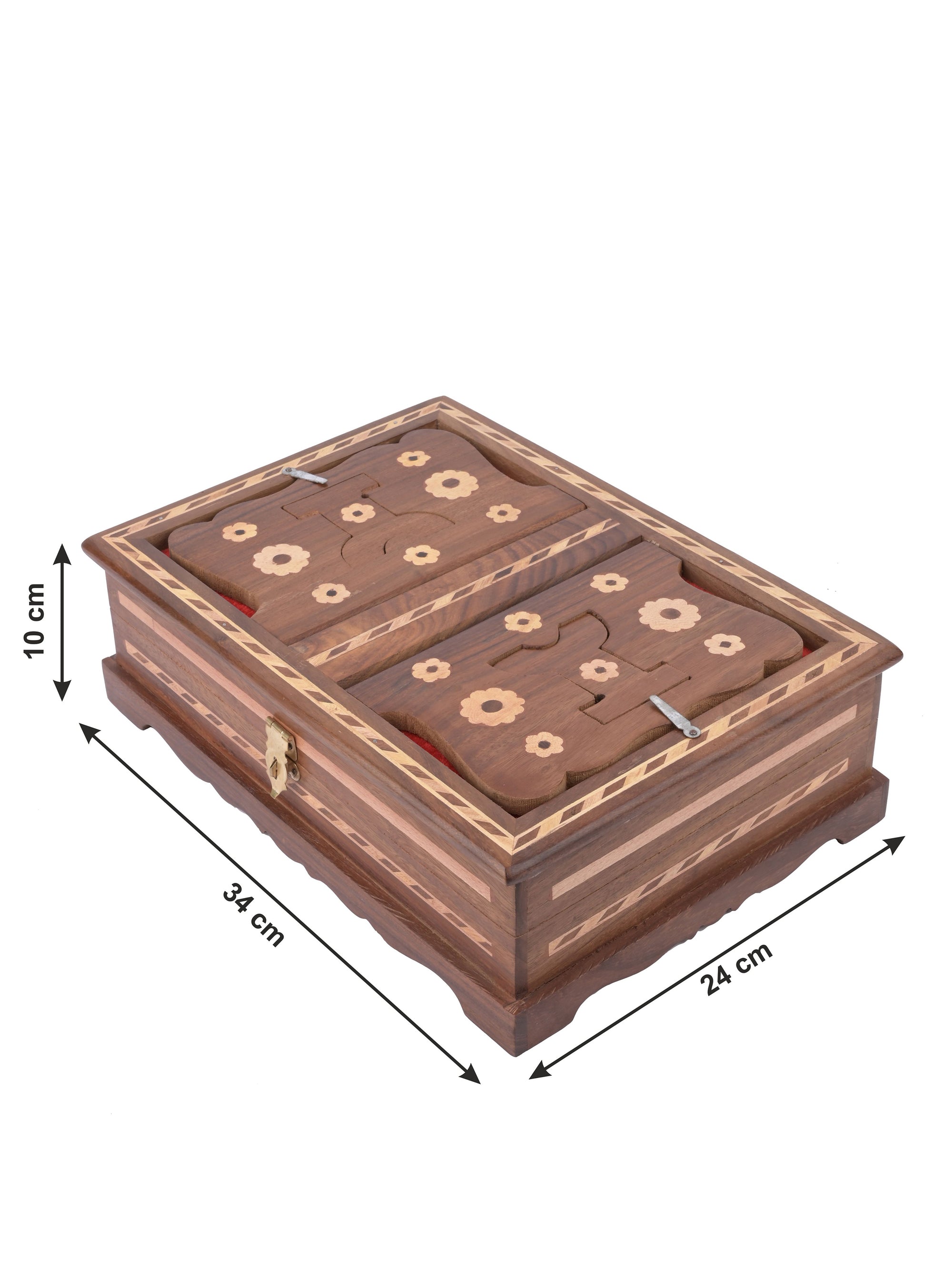 Handmade Wooden Holy Book Stand for Gita / Quran / Bible / Gurugranth - The Heritage Artifacts