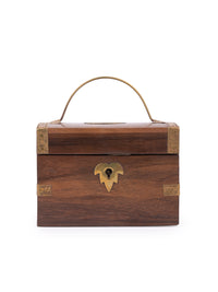 Wooden Treasure Chest design Money Bank / Piggy Bank / Coin box - The Heritage Artifacts