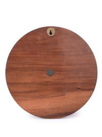 Hand crafted, round shaped, wooden Taj Mahal wall hanging - The Heritage Artifacts