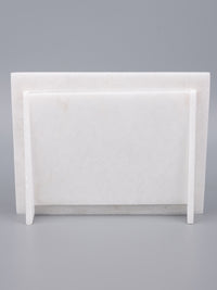 White marble photo / picture frame with colorful inlay work - Landscape view - The Heritage Artifacts