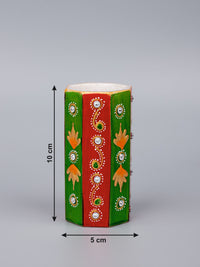Colorful pen stand for home office, made of marble - The Heritage Artifacts