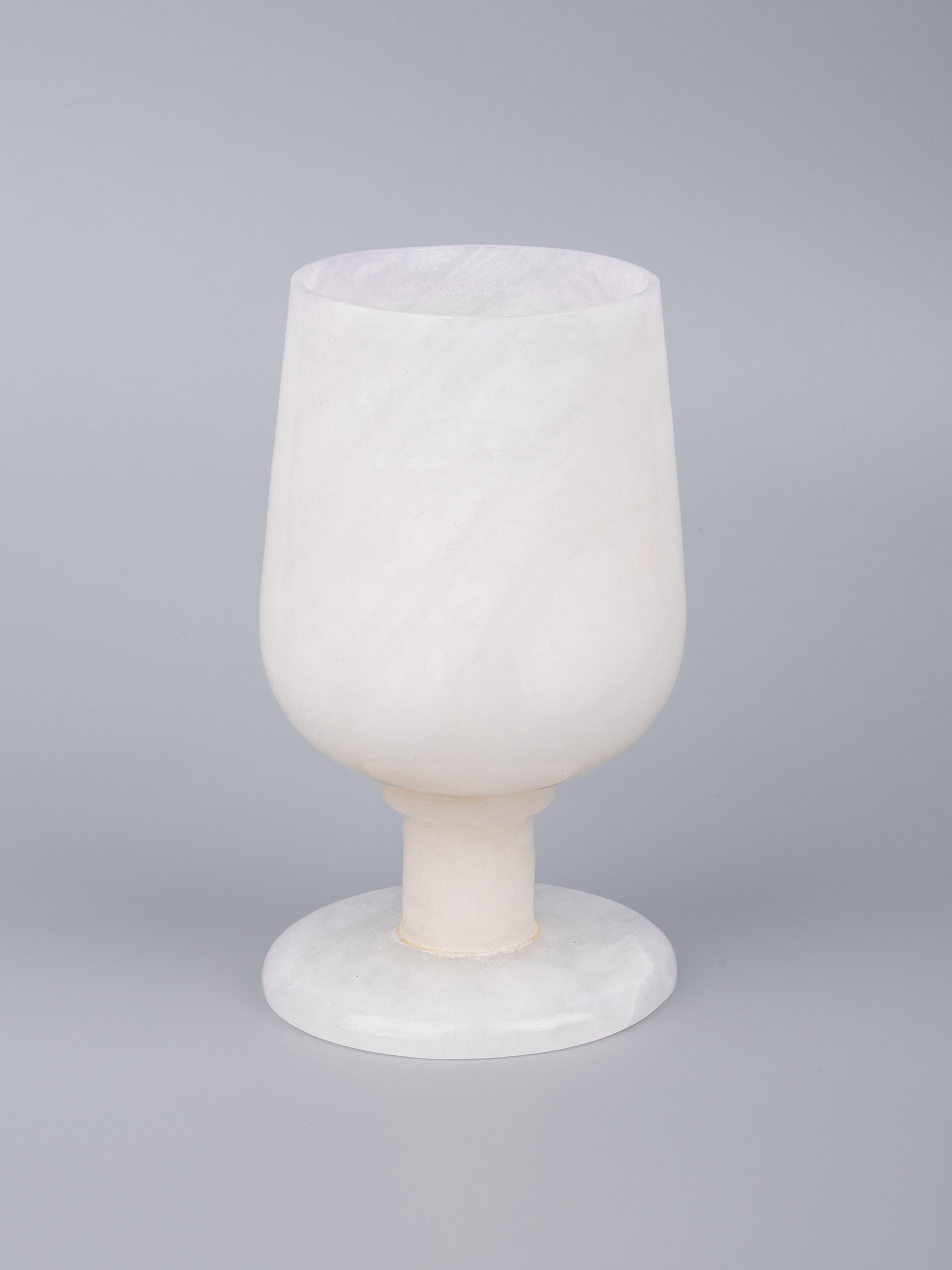 Royal white marble wine glass - set of 2 pcs in a gift box - The Heritage Artifacts