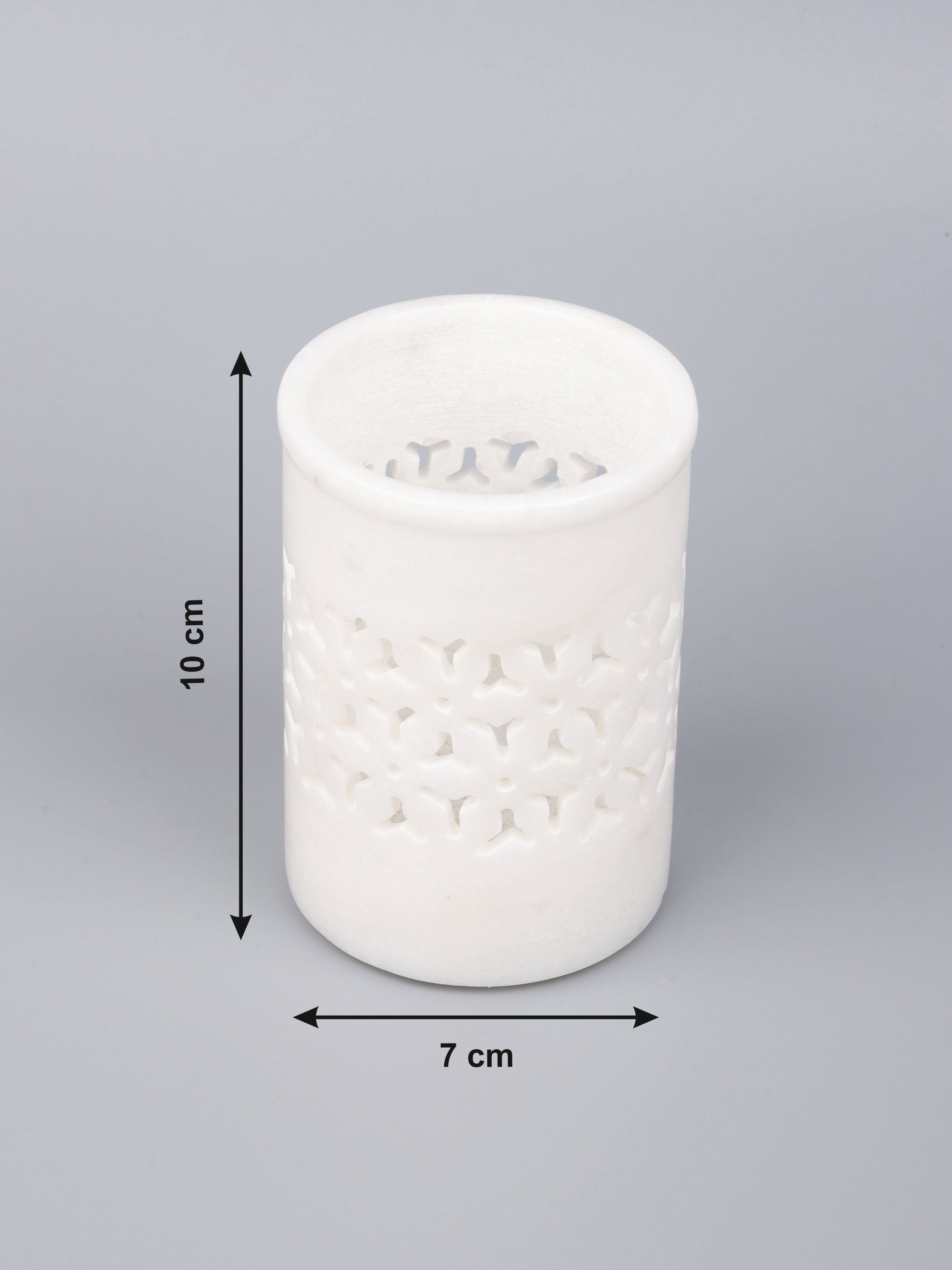 5 pieces bathroom accessories set handcrafted out of pure white marble - The Heritage Artifacts