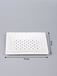 5 pieces bathroom accessories set handcrafted out of pure white marble - The Heritage Artifacts