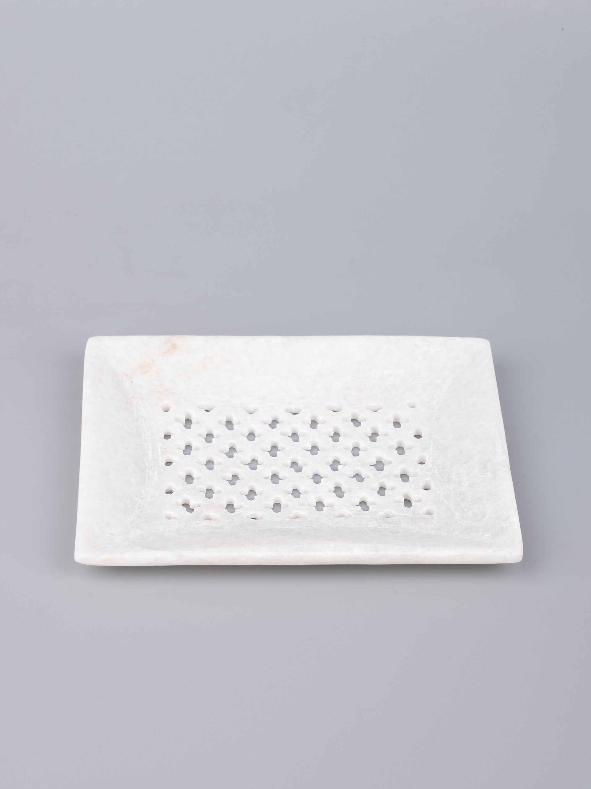 5 pieces bathroom accessories set handcrafted out of pure white marble - The Heritage Artifacts