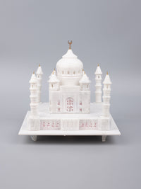 6 inches decorative replica of Taj Mahal in white marble - The Heritage Artifacts