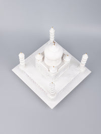 6 inches decorative replica of Taj Mahal in white marble - The Heritage Artifacts