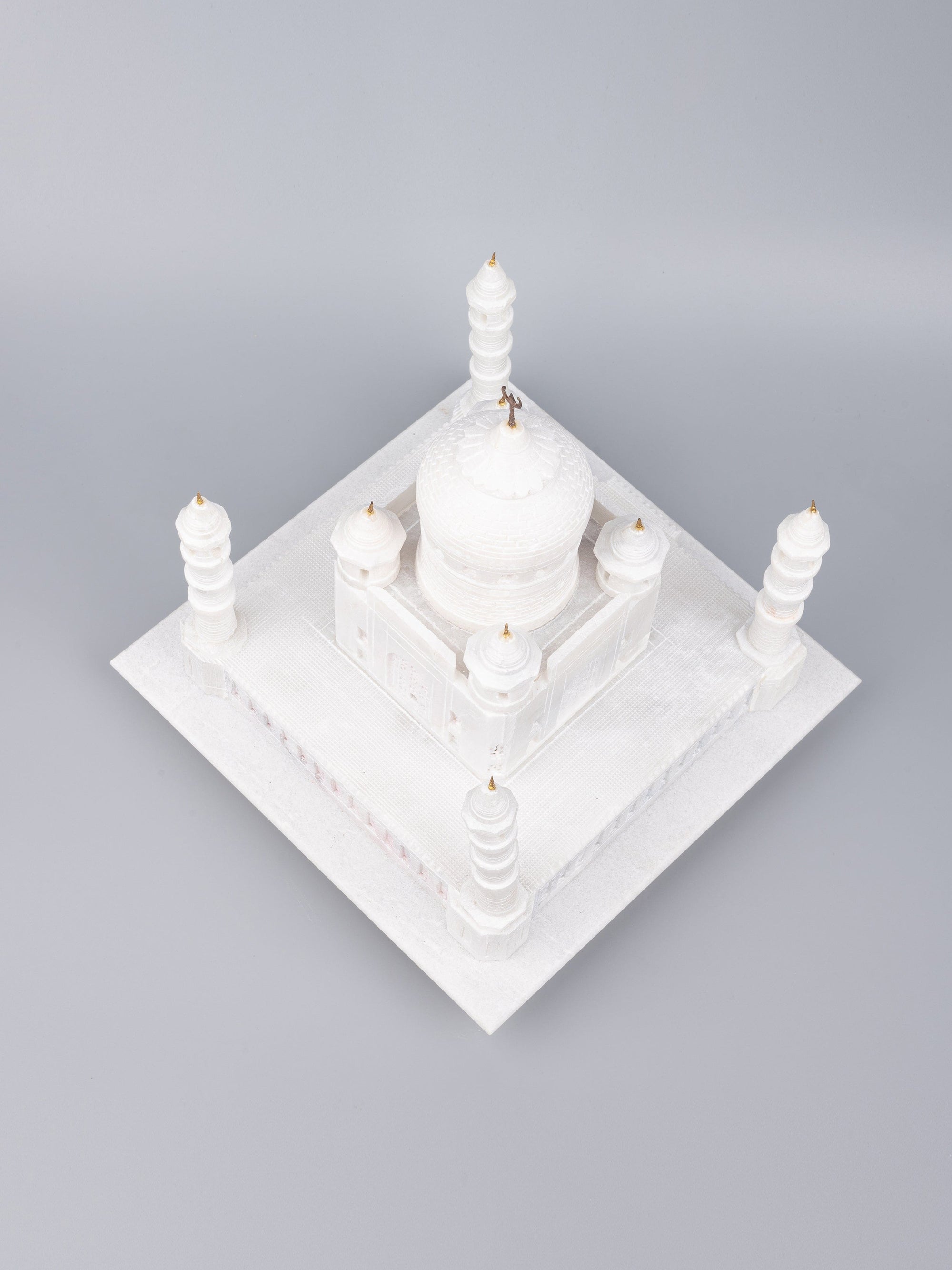 9 inches White Marble replica of Taj Mahal - The Heritage Artifacts