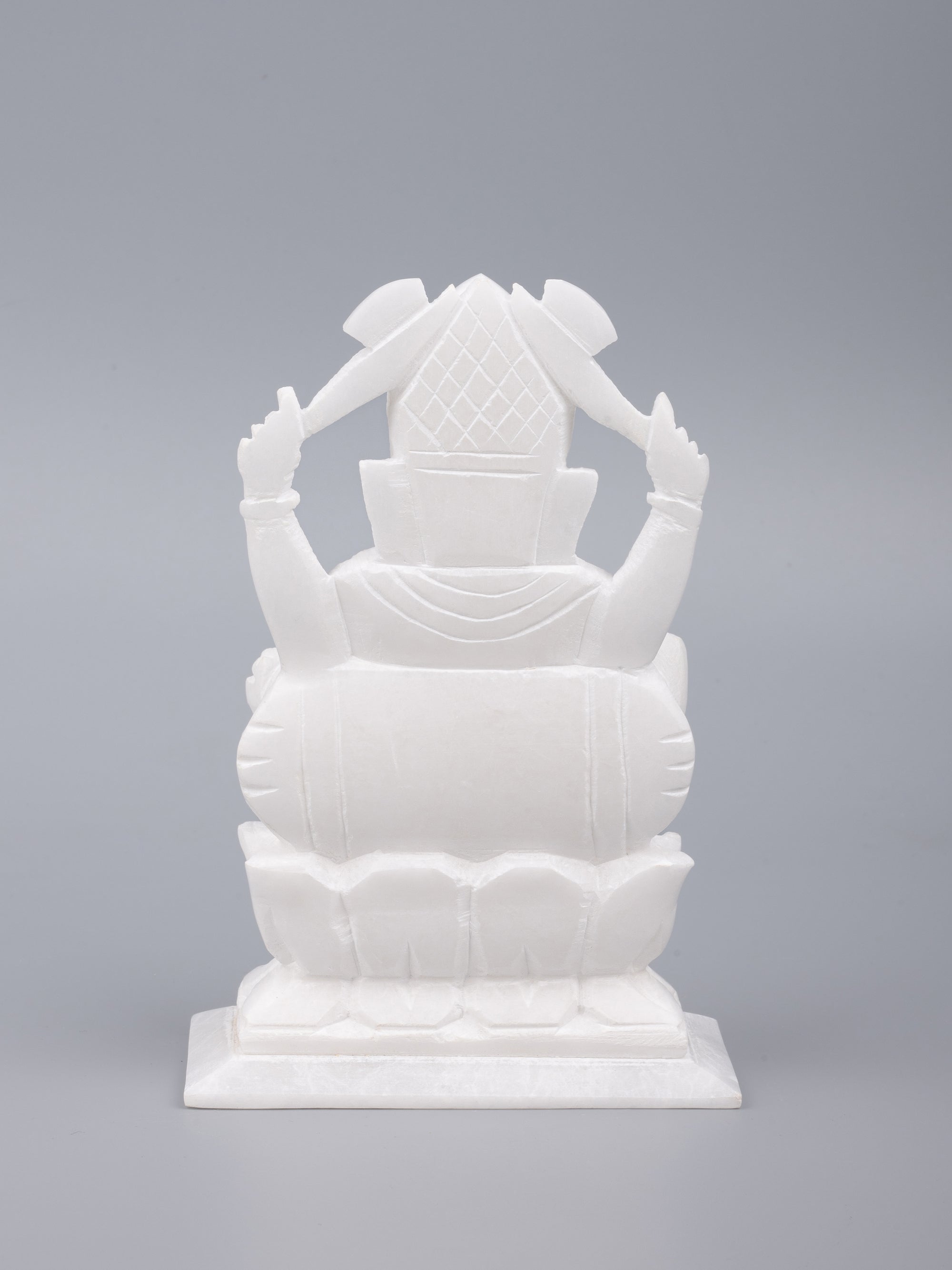 White marble Lord Ganesh statue - 6 inches height - The Heritage Artifacts