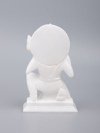 White marble Lord Hanuman statue - 6 inches height - The Heritage Artifacts