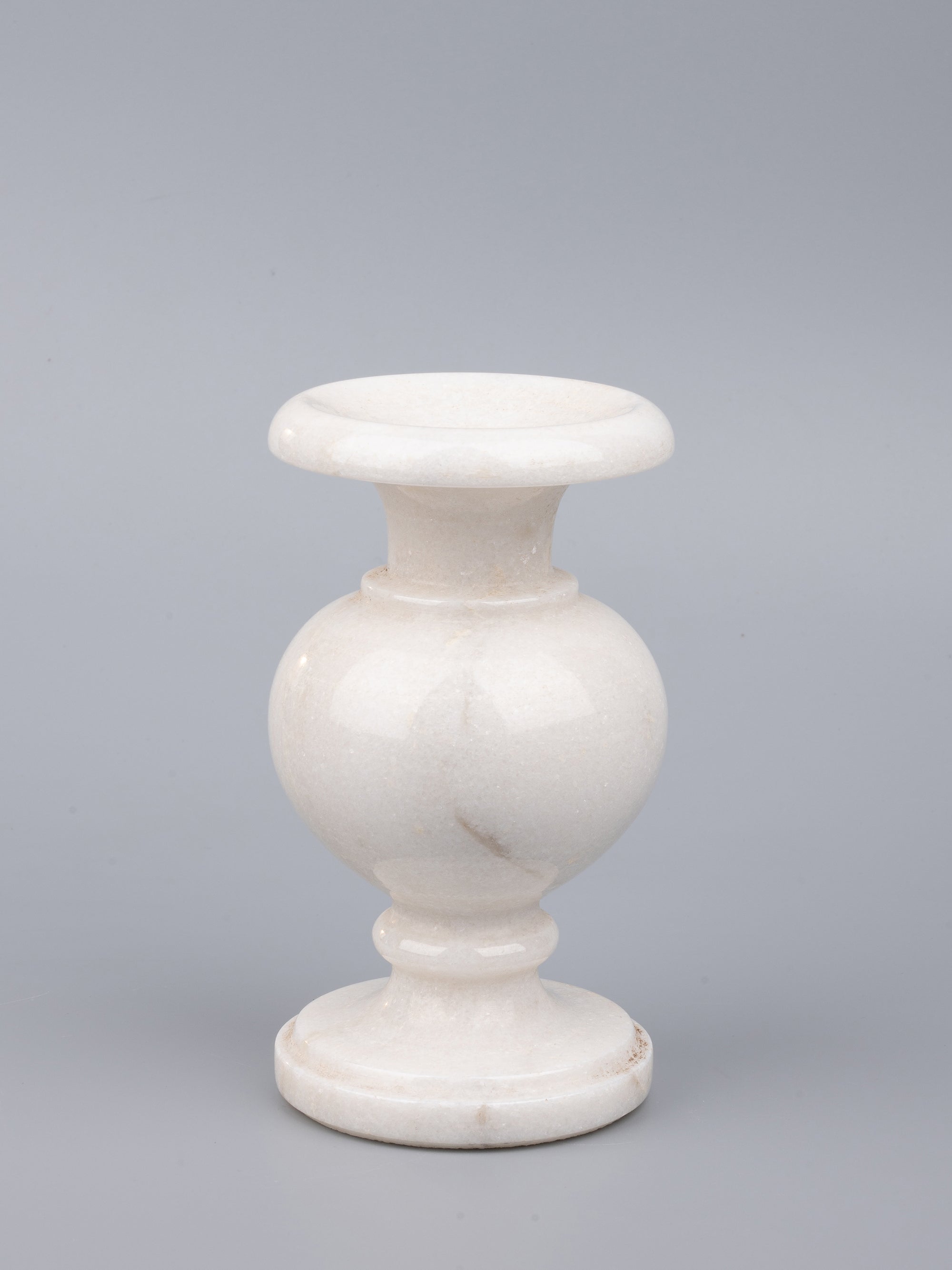 White marble Lotus plate with stand that can used as an individual flower also - The Heritage Artifacts