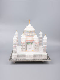 12 inches colorful Taj Mahal replica, home decor item - The Heritage Artifacts