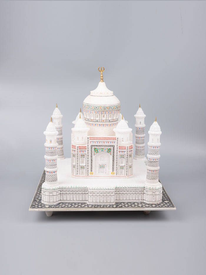 12 inches colorful Taj Mahal replica, home decor item - The Heritage Artifacts