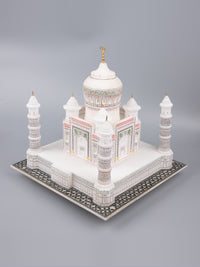 12 inches colorful Taj Mahal replica, home decor item - The Heritage Artifacts