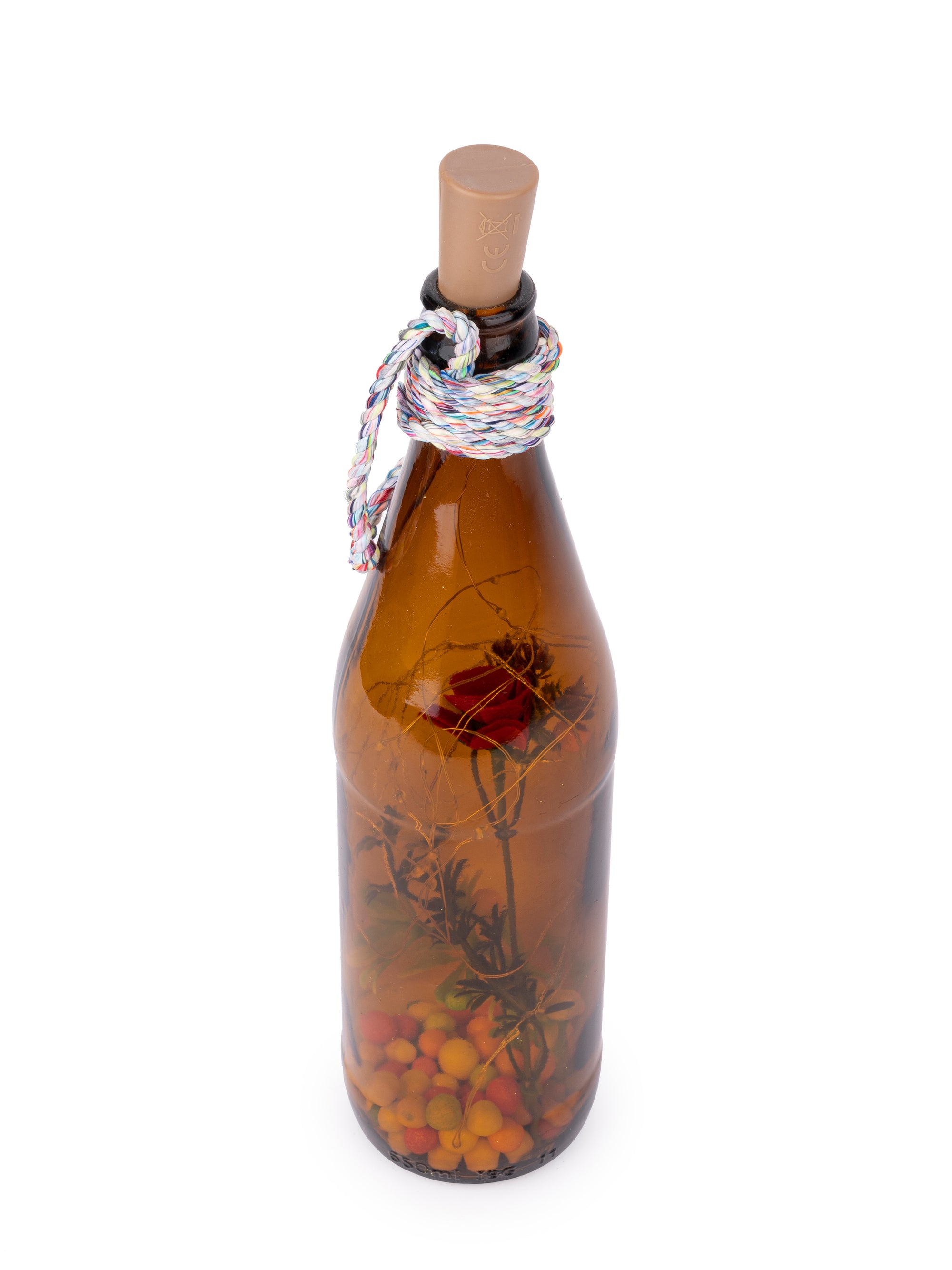 Glass Bottle with LED Lights Inside for Festive Use - The Heritage Artifacts